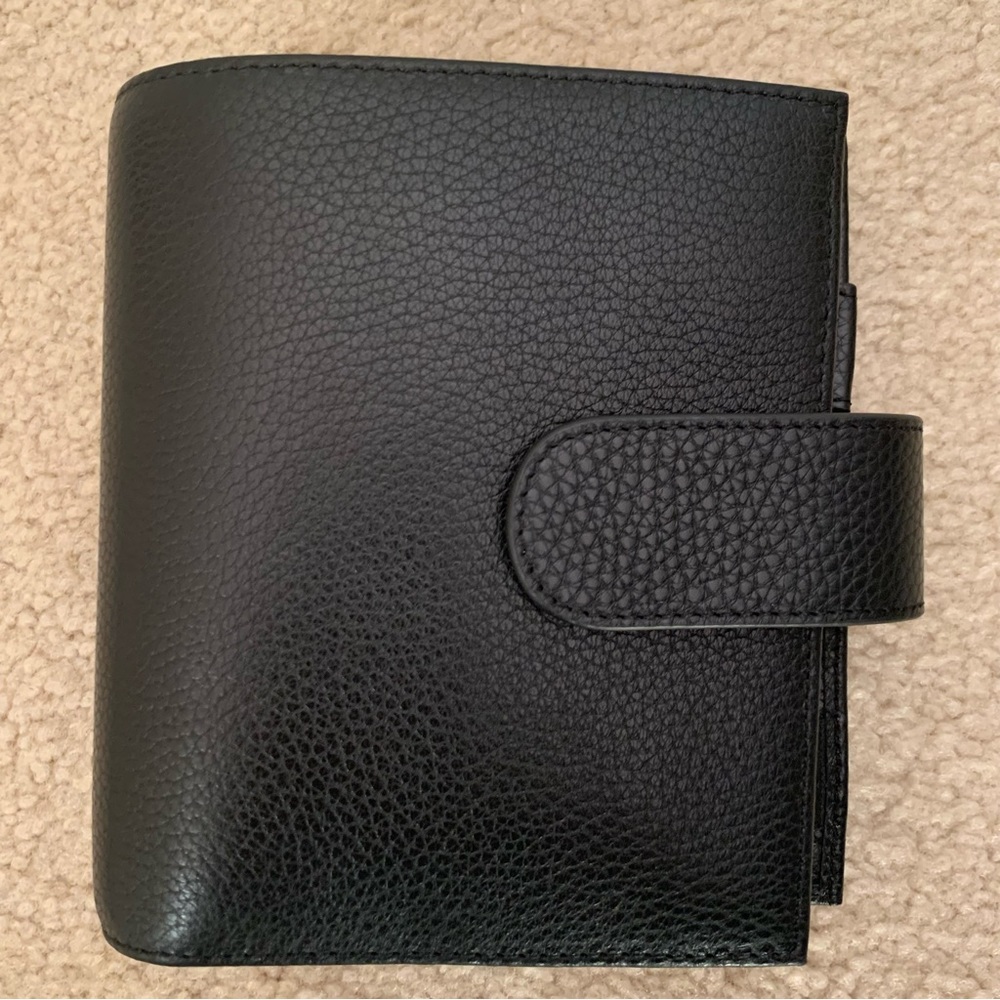 NEW Moterm Moterm Pocket Luxe Rings Planner Genuine Leather Binder Organizer
